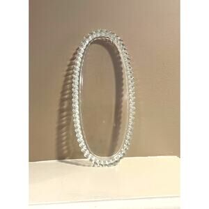 Vintage Cut Glass Oval Olive Dish / Trinket Dish / Candy Dish